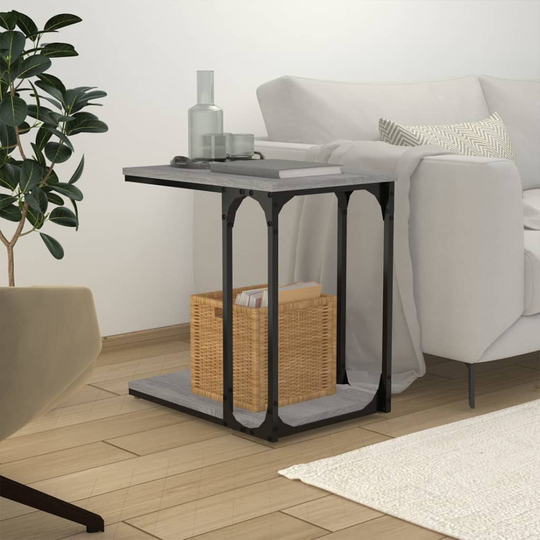 vidaXL Sivupöytä harmaa Sonoma 50x35x52 cm tekninen puu