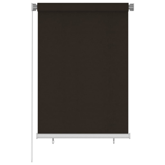 vidaXL Rullaverho ulkotiloihin 100x140 cm ruskea HDPE