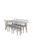Ruokailuryhmä Penally ja ruokapöydän tuolit Mariette, 6 kpl