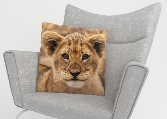 Koristetyynyliina CUTE LION 40x40 cm