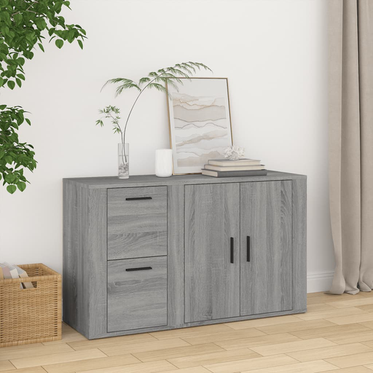 vidaXL Senkki harmaa Sonoma 100x33x59,5 cm tekninen puu