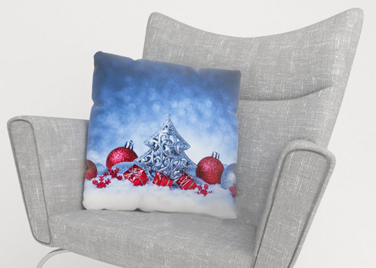 Koristetyynyliina CHRISTMAS SNOW 45x45 cm