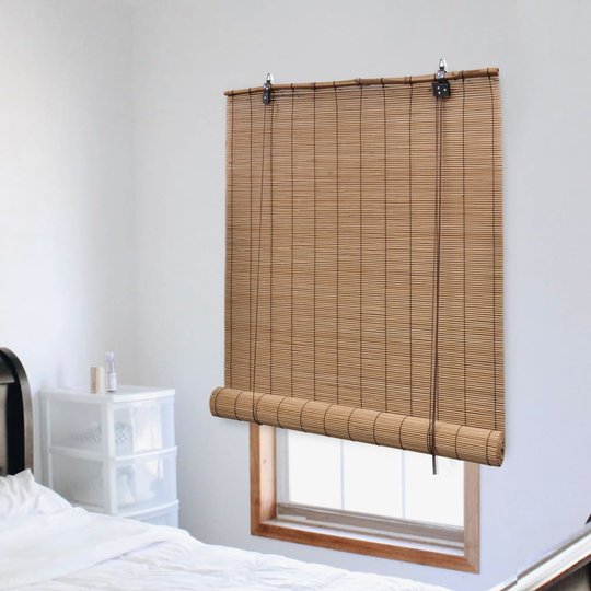 vidaXL Rullaverho bambu 100x220 cm ruskea