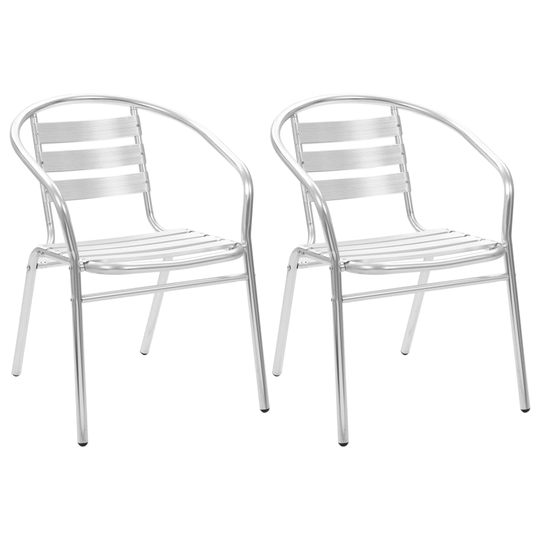 vidaXL Pinottavat ulkotuolit 2 kpl alumiini
