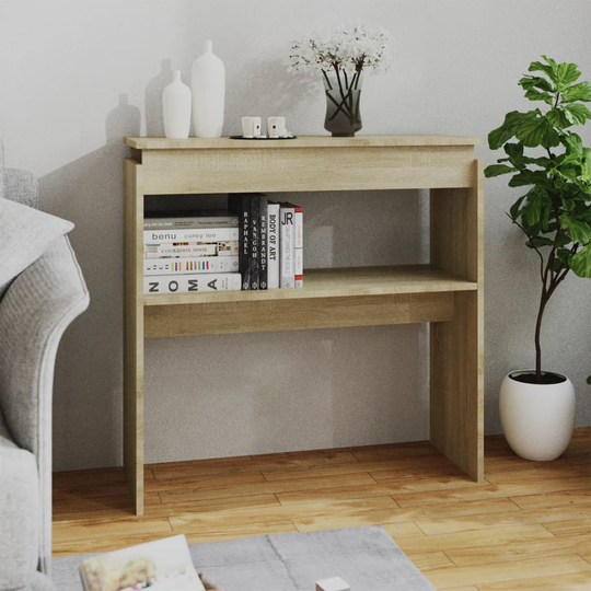 vidaXL Konsolipöytä Sonoma-tammi 80x30x80 cm lastulevy