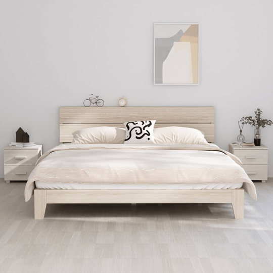 vidaXL Yöpöydät HAMAR 2 kpl valkoinen 40x35x44,5 cm täysi puu