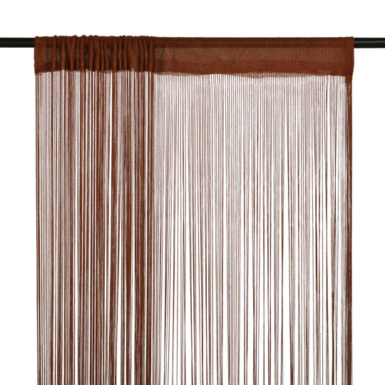 vidaXL String-verhot 2 kpl 140x250 cm Ruskea