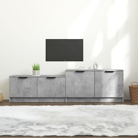vidaXL TV-taso betoninharmaa 158,5x36x45 cm tekninen puu