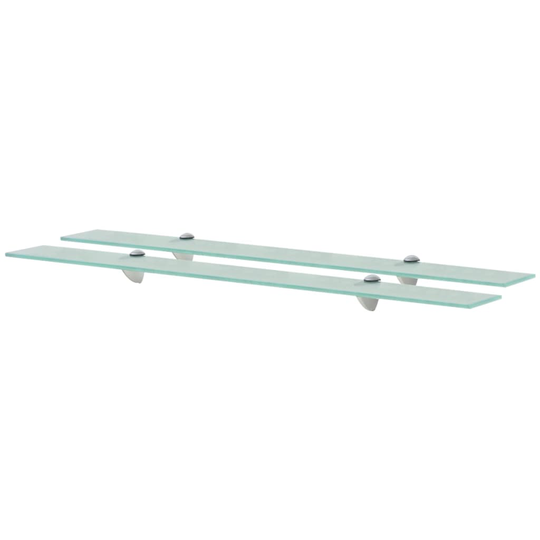 vidaXL Kelluvat hyllyt 2 kpl lasi 90x10 cm 8 mm