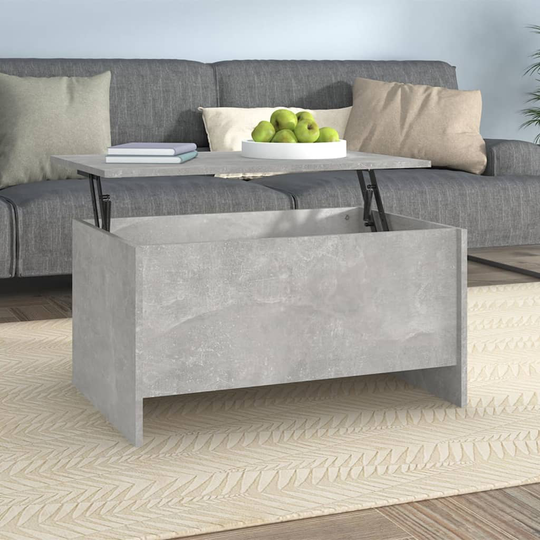 vidaXL Sohvapöytä betoninharmaa 80x55,5x41,5 cm tekninen puu