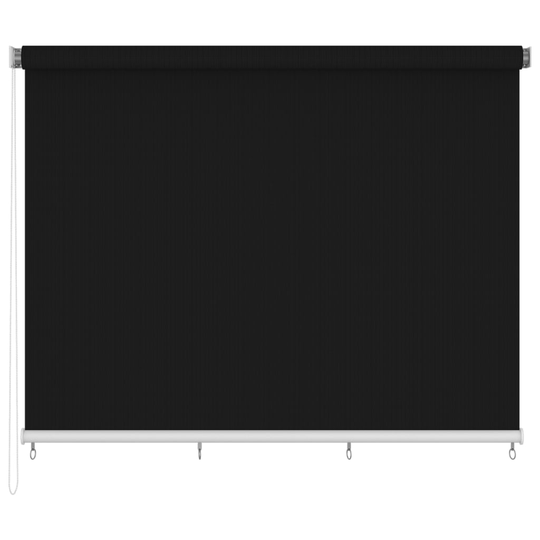 vidaXL Rullaverho ulkotiloihin 350x230 cm musta