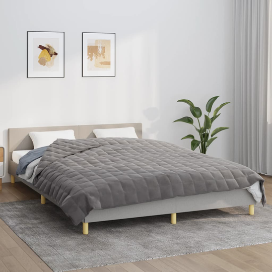vidaXL Painopeitto harmaa 200x230 cm 13 kg kangas
