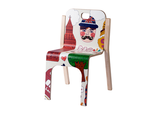 Lasten tuoli TOMMY 3 LONDON h 57/35 cm