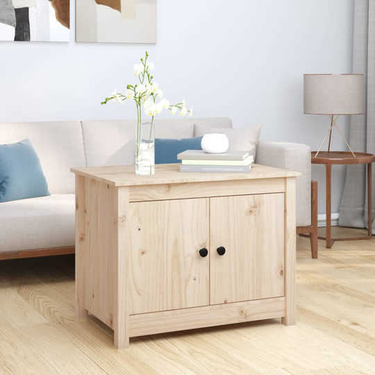 vidaXL Sohvapöytä 71x49x55 cm täysi mänty