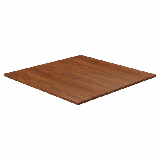 vidaXL Pöytälevy neliö tummanruskea 80x80x1,5 cm käsitelty tammi