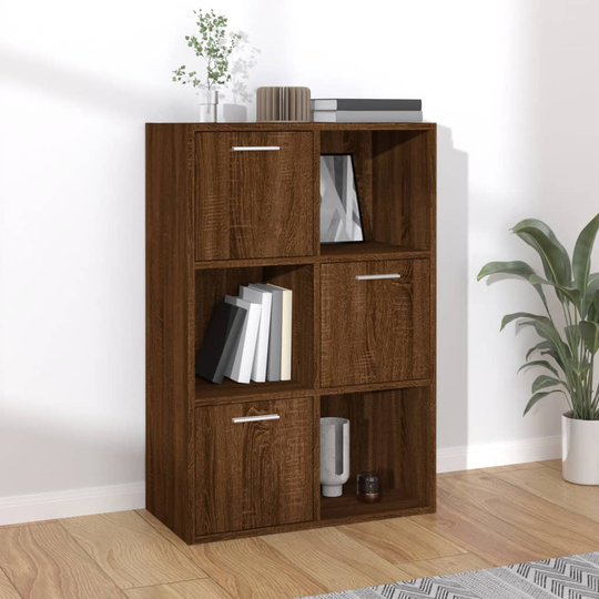 vidaXL Säilytyskaappi ruskea tammi 60x29,5x90 cm