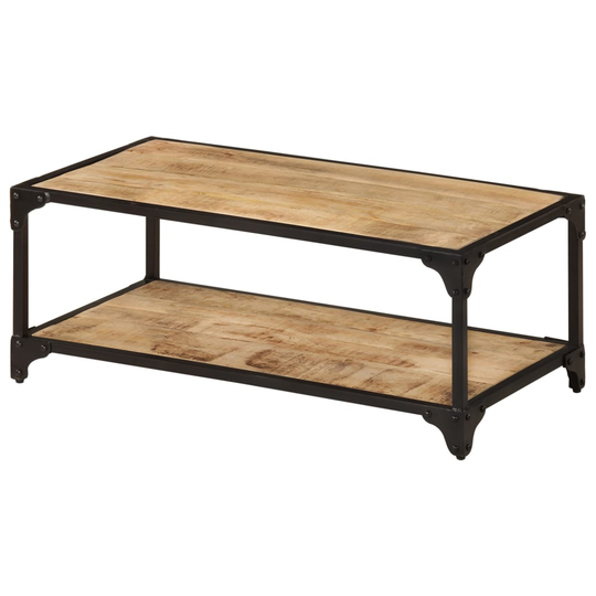 vidaXL Sohvapöytä 90x45x35 cm karkea mangopuu