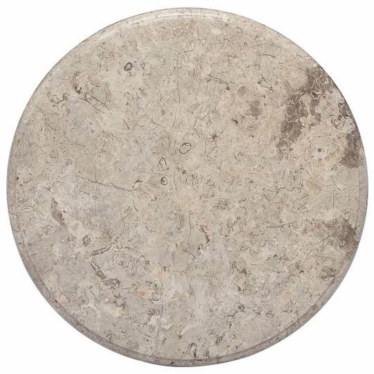 vidaXL Pöytälevy harmaa Ø50x2,5 cm marmori