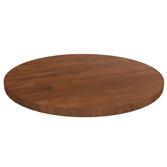 vidaXL Pyöreä pöytälevy tummanruskea Ø30x1,5 cm käsitelty tammi