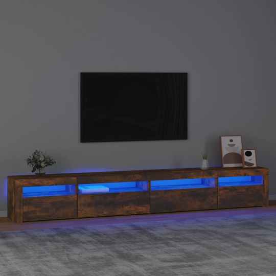 vidaXL TV-taso LED-valoilla savutammi 270x35x40 cm