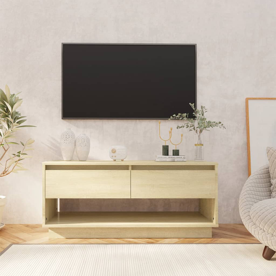 vidaXL TV-taso Sonoma-tammi 102x41x44 cm lastulevy