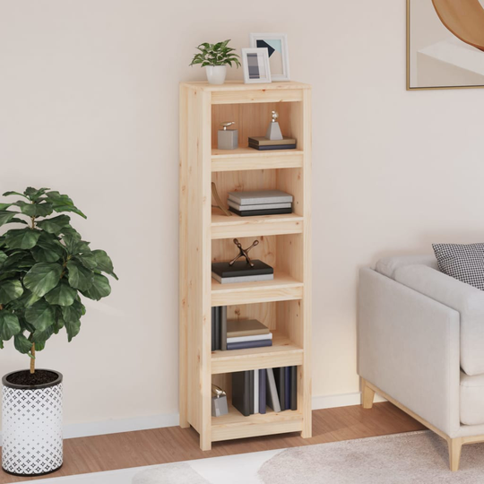 vidaXL Kirjahylly 50x35x154 cm täysi mänty