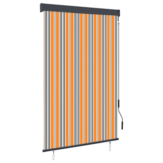 vidaXL Ulkorullaverho 120x250 cm keltainen ja sininen