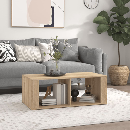 vidaXL Sohvapöytä Sonoma-tammi 100x50x36 cm tekninen puu