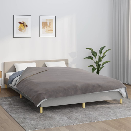 vidaXL Painopeitto suojalla harmaa 200x200 cm 13 kg kangas