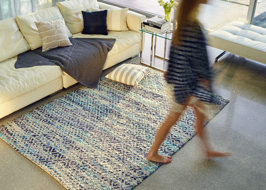 Tom Tailor matto Smooth Comfort Diamond 160x230 cm, sininen