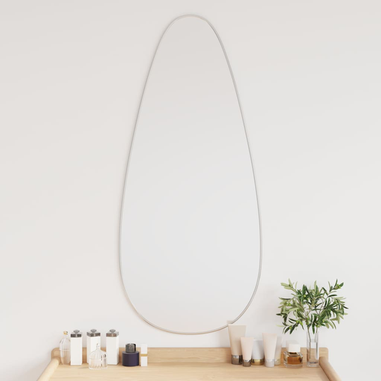 vidaXL Seinäpeili hopea 100x45 cm
