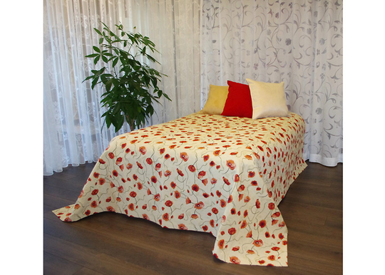 Päiväpeitto Unikot 240x240 cm