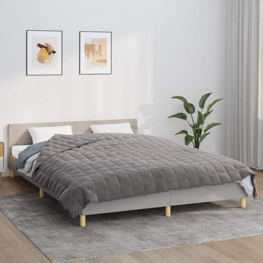 vidaXL Painopeitto harmaa 200x220 cm 13 kg kangas