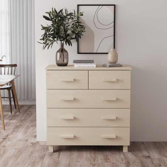 vidaXL Sivupöytä HAMAR hunajanruskea 79x40x80 cm täysi mänty