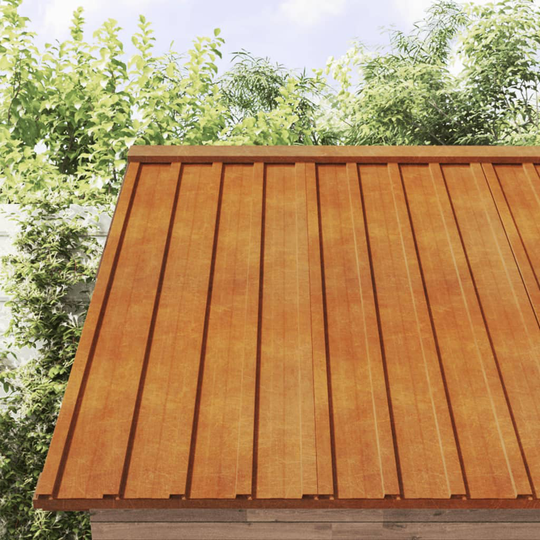 vidaXL Kattopaneelit 36 kpl harmaa 60x44 cm Corten teräs