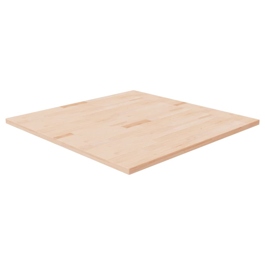 vidaXL Neliönmuotoinen pöytälevy 90x90x2,5 cm käsittelemätön tammi