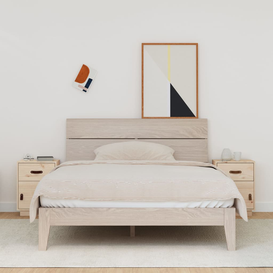 vidaXL Yöpöydät 2 kpl 40x34x55 cm täysi mänty