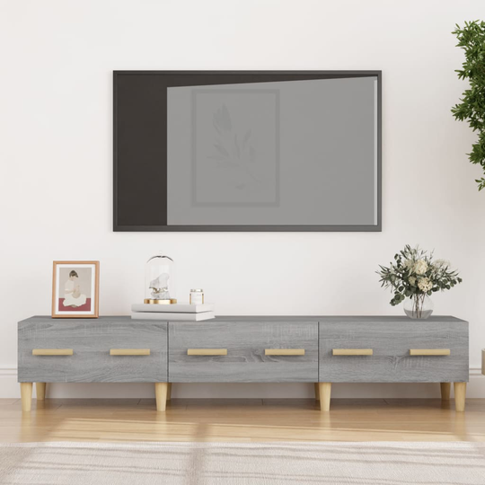 vidaXL TV-taso harmaa Sonoma 150x34,5x30 cm tekninen puu