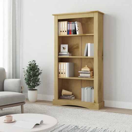 vidaXL Kirjahylly 4 tasoa Meksikon mänty Corona Range 81x29x150 cm