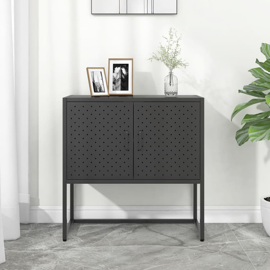 vidaXL Senkki antrasiitti 75x35x75 cm teräs