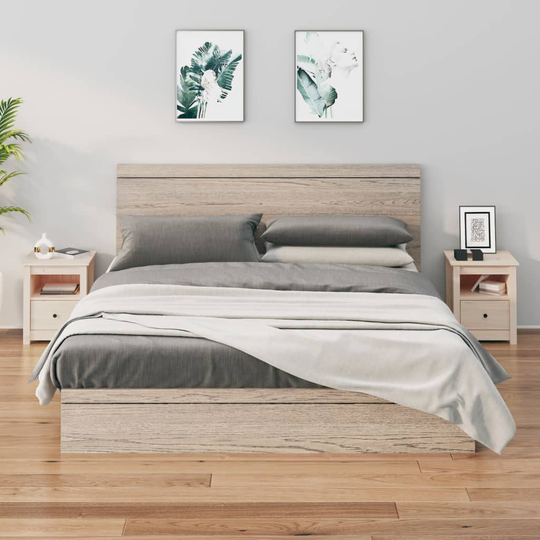 vidaXL Yöpöydät 2 kpl 40x35x49 cm täysi mänty