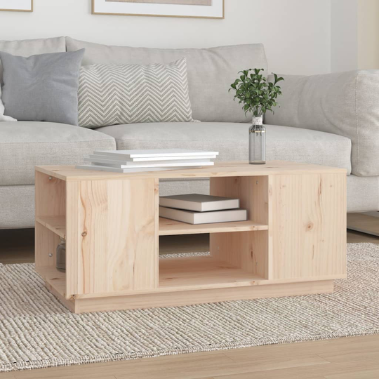 vidaXL Sohvapöytä 90x49x40,5 cm täysi mänty