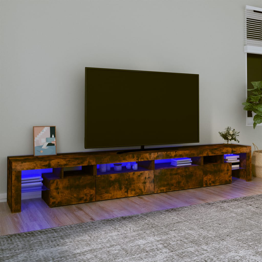 vidaXL TV-taso LED-valoilla savutammi 280x36,5x40 cm