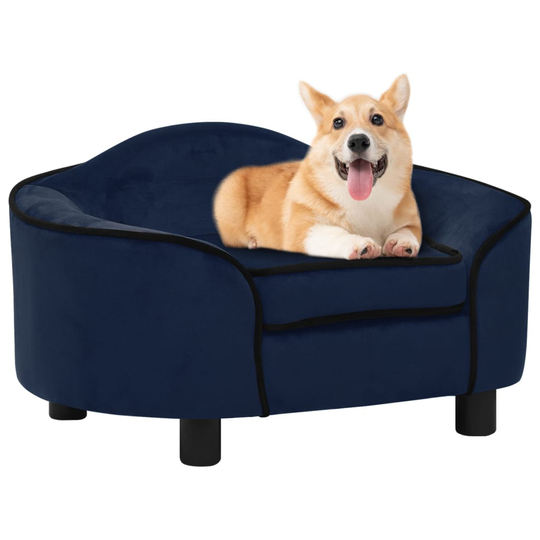 vidaXL Koiran sohva sininen 67x47x36 cm plyysi