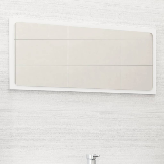 vidaXL Kylpyhuonepeili valkoinen 80x1,5x37 cm lastulevy