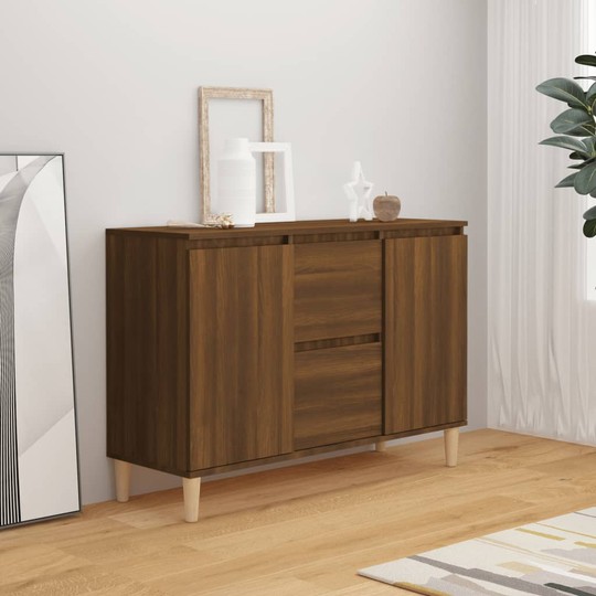 vidaXL Senkki ruskea tammi 103,5x35x70 cm tekninen puu