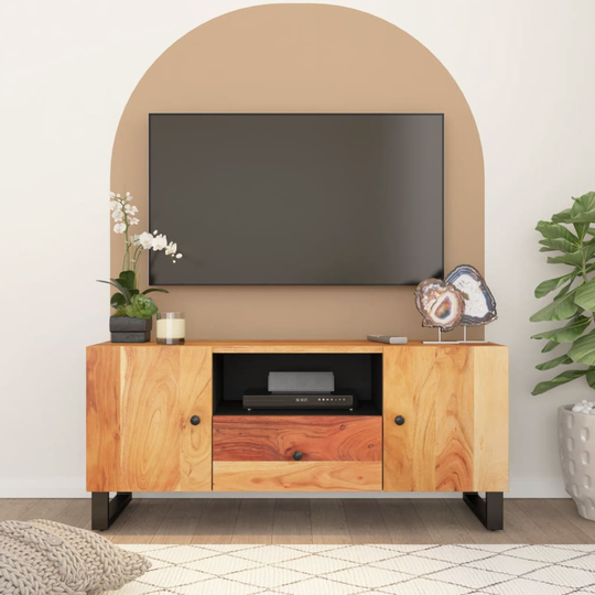 vidaXL TV-taso 105x33,5x46 cm täysi akasiapuu ja tekninen puu