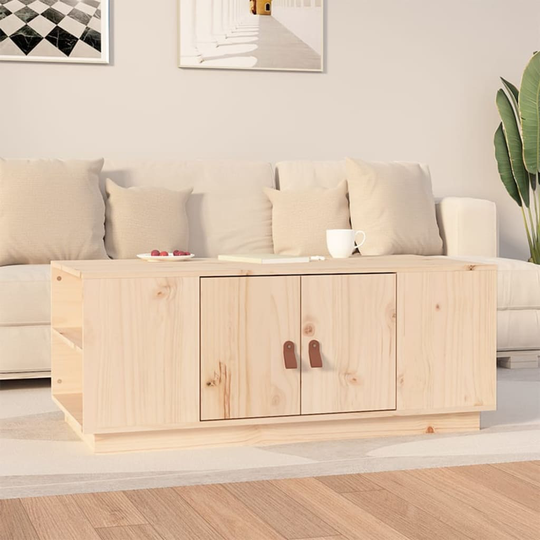vidaXL Sohvapöytä 100x50x41 cm täysi mänty