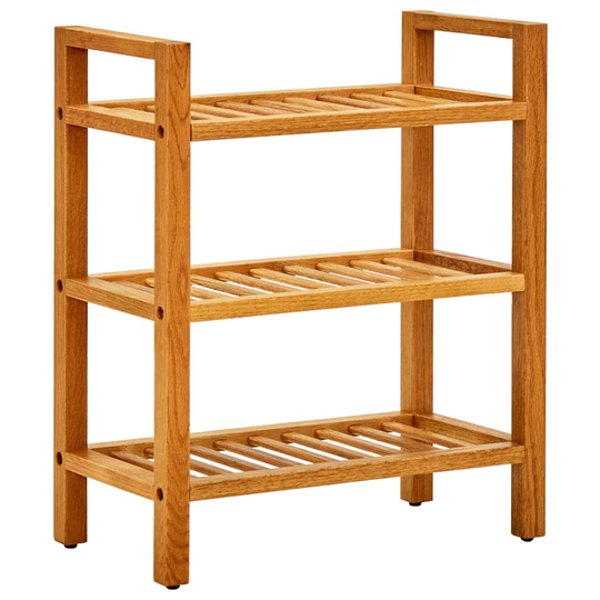 vidaXL Kenkäteline 3 hyllyä 50x27x60 cm täystammi