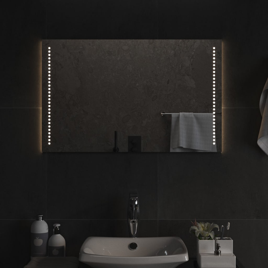 vidaXL Kylpyhuoneen LED-peili 80x50 cm
